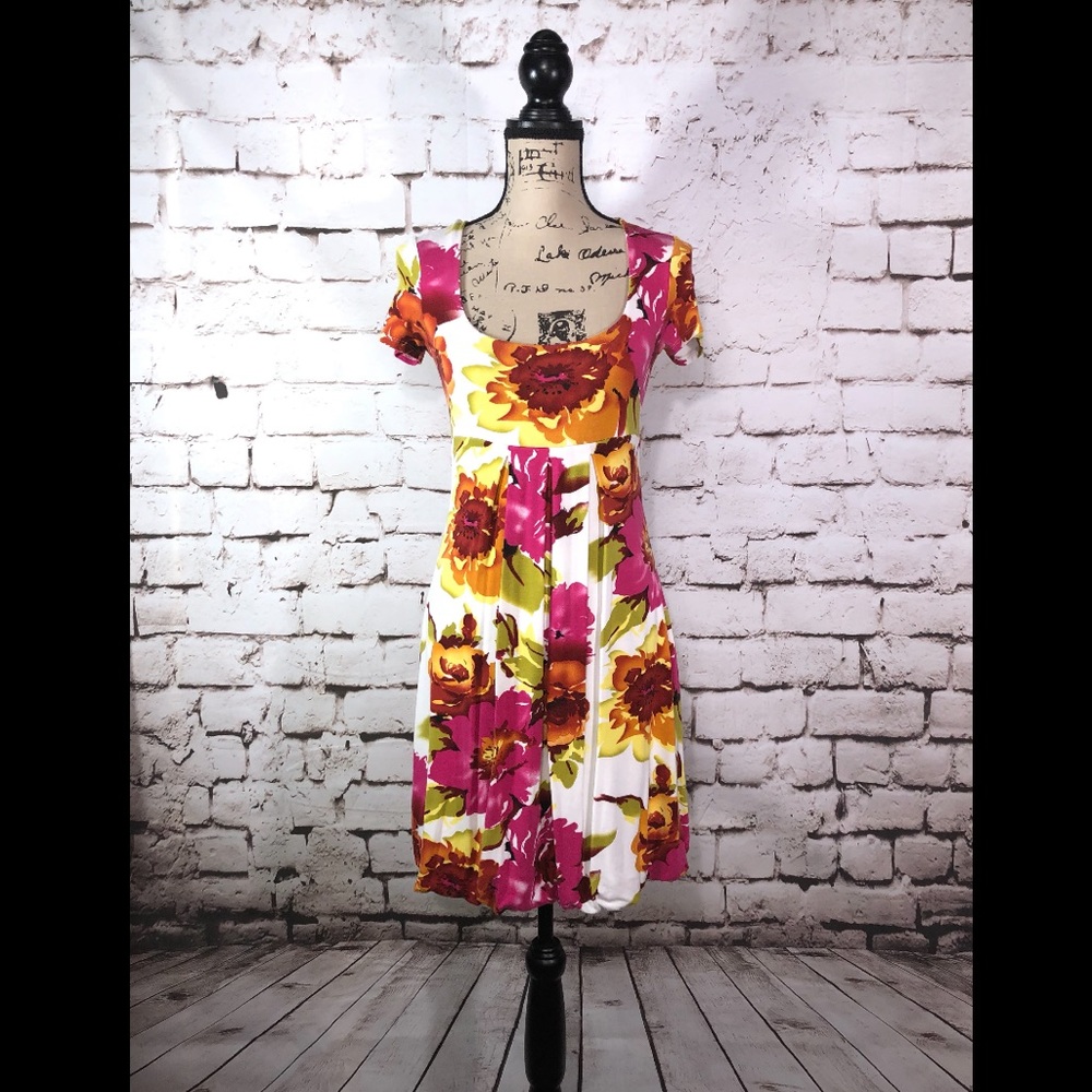 Cache Floral Print Dress